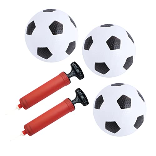 BESPORTBLE 1Satz Fußballspielzeug Aufblasbare Bälle Für Drinnen Und Draußen Rote Luftpumpen Für Jungen von BESPORTBLE