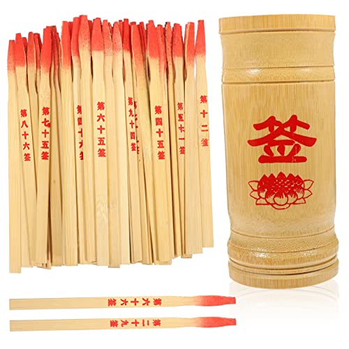 BESPORTBLE 1Satz Glücksbambus Wahrsage Mit Behälter Chinesisches Divinationsspiel Zubehör Für Glücksrituale Und Wahrsagerei BESPORTBLE 1Satz Glücksbambus Wahrsage Mit Behälter Chinesisches Divinationsspiel Zubehör Für Glücksrituale Und Wahrsagerei von BESPORTBLE