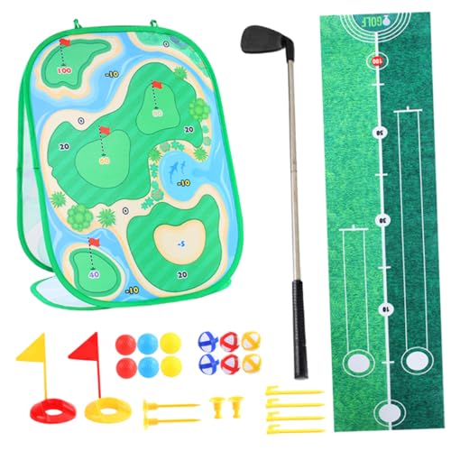 BESPORTBLE 1Satz Golfspielzeug für Tragbares Golfspielset mit Übungsmatte für Indoor Outdoor Fördert Hand Augen Koordination und Spaß Am Golfspiel von BESPORTBLE