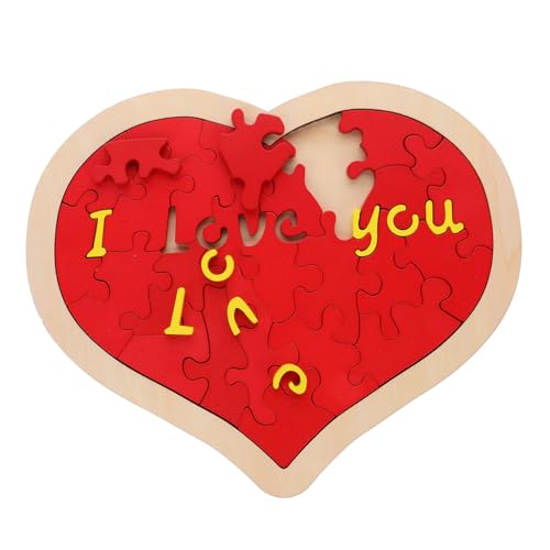 BESPORTBLE 1Satz Großes Holzherz Puzzle Für Valentinstag Hochzeit Und Jubiläen Kreatives Für Romantisches Dekorationselement Und Unterhaltsames von BESPORTBLE