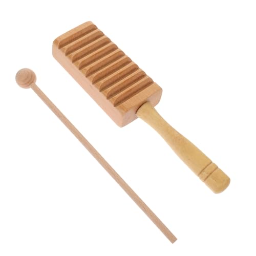 BESPORTBLE 1Satz Guiro Holzspielzeug mit Schlägel Pädagogisches Musikinstrument für Kleinkinder Fördert Kreativität und Musikalische Fähigkeiten für Kleine Hände von BESPORTBLE