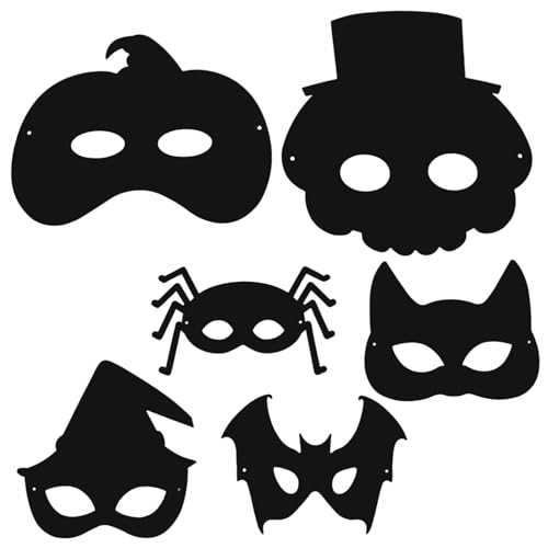 BESPORTBLE 1Satz Halloween Kratzpapier Masken DIY Bastelset für Kreative Halloween Feiern mit Verschiedenen Designs für Partys Fördert Eltern Junge Mädchen Interaktion BESPORTBLE 1Satz Halloween Kratzpapier Masken DIY Bastelset für Kreative Halloween Feiern mit Verschiedenen Designs für Partys Fördert Eltern Junge Mädchen Interaktion von BESPORTBLE
