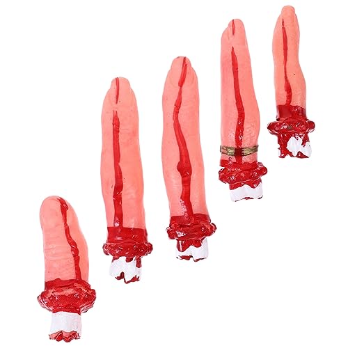 BESPORTBLE 1Satz Halloween Simulation Finger Gruselige Abgetrennte Finger Requisiten Für Spukhausdekoration Und Mottopartys Langlebig Und Blutig Für Schaurige Halloween BESPORTBLE 1Satz Halloween Simulation Finger Gruselige Abgetrennte Finger Requisiten Für Spukhausdekoration Und Mottopartys Langlebig Und Blutig Für Schaurige Halloween von BESPORTBLE