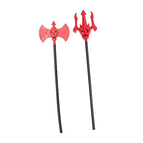 BESPORTBLE 1Satz Halloween Teufelsäxte Requisiten Cosplay Für Gruselige Partys Für Halloween Veranstaltungen Kostümfeiern von BESPORTBLE