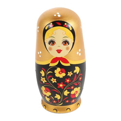 BESPORTBLE 1Satz Handgefertigte Lagige Russische Puppen Traditionelles Holzspielzeug Für Dekorative Nistpuppen Für Geburtstage Und Besondere Anlässe von BESPORTBLE
