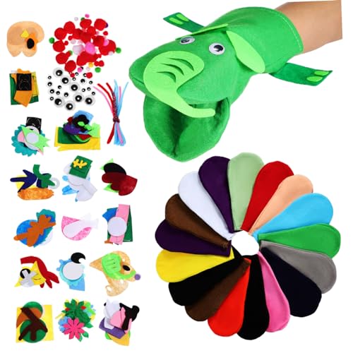 BESPORTBLE 1Satz Handpuppen Für DIY Projekte Geschichtenerzählpuppe Bastelset Mit Verschiedenen Farben Und Mustern Für Kreative Rollenspiele Und Puppentheater von BESPORTBLE