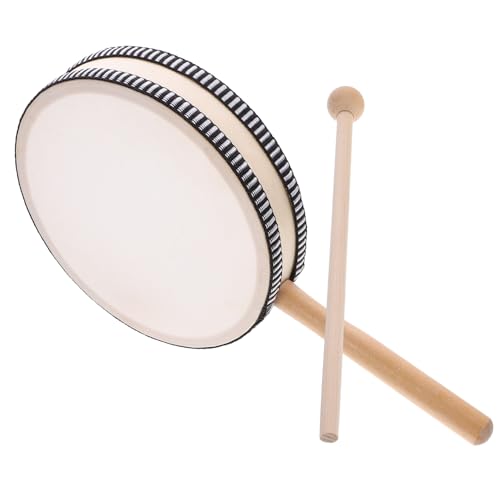 BESPORTBLE 1Satz Handtrommel Aus Holz Mit Performance Trommel Für Percussion Instrument Zur Musikalischen Früherziehung von BESPORTBLE