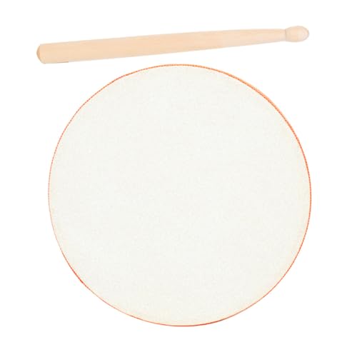 BESPORTBLE 1Satz Handtrommel Für Babytrommelspielzeug Aus Holz Mit Schlägel Musikalisches Für Frühkindliche Bildung Holzfarbe von BESPORTBLE