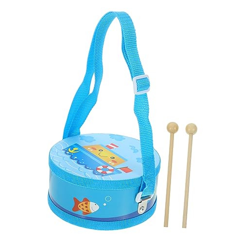BESPORTBLE 1Satz Handtrommel für Percussion Instrumente mit Drumsticks Lernspielzeug für Frühe Musikinstrumente Kindergarten und Schule Blaues Schiff BESPORTBLE 1Satz Handtrommel für Percussion Instrumente mit Drumsticks Lernspielzeug für Frühe Musikinstrumente Kindergarten und Schule Blaues Schiff von BESPORTBLE