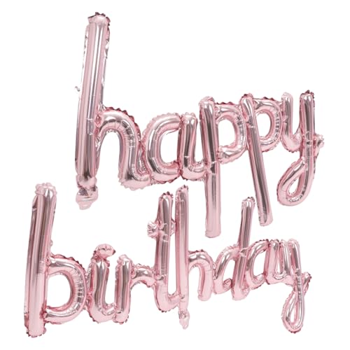 BESPORTBLE 1Satz Happy Birthday Aluminiumfolien Ballon Dekoration Langlebige Und Sichere Party Ballon Dekoration Für Geburtstagsfeiern Vielseitig Einsetzbar Für Wände Türen Und Fenster von BESPORTBLE