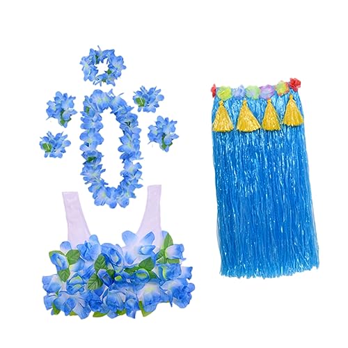 BESPORTBLE 1Satz Hawaiianisches Party Kostüm Teiliges Hula Mit Grasrock Zubehör Luau Hochzeiten Tropische Feiern Halskranz BESPORTBLE 1Satz Hawaiianisches Party Kostüm Teiliges Hula Mit Grasrock Zubehör Luau Hochzeiten Tropische Feiern Halskranz von BESPORTBLE
