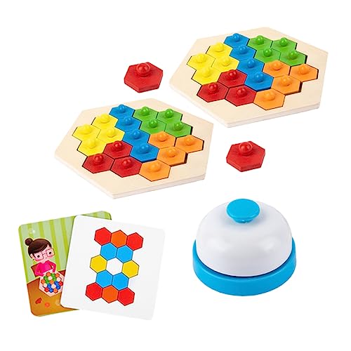 BESPORTBLE 1Satz Hölzernes Waben Puzzlespiel Für Kognitives Denkfähigkeiten Interaktives Für Kreative Eltern Junge Mädchen Aktivitäten Für Jahre Und Älter von BESPORTBLE