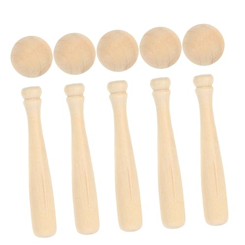 BESPORTBLE 1Satz Holz Baseballschläger Set Unfertige Handwerksmodelle Zum Basteln Bälle Für DIY Graffiti Projekte Und Kreative Bastelarbeiten BESPORTBLE 1Satz Holz Baseballschläger Set Unfertige Handwerksmodelle Zum Basteln Bälle Für DIY Graffiti Projekte Und Kreative Bastelarbeiten von BESPORTBLE