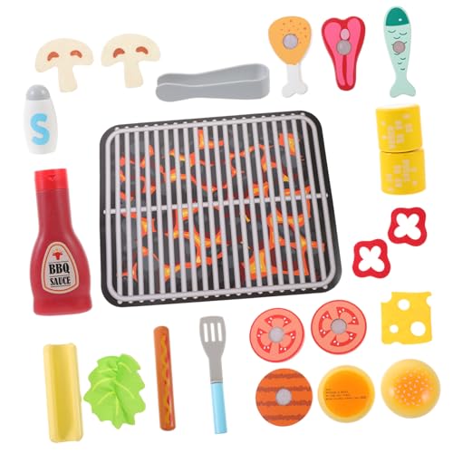 BESPORTBLE 1Satz Holz Grillspielzeug für Teiliges BBQ mit Lebensmittelschnitten für Rollenspiele Fördert und Hygieneverhalten Hautfreundlich und Leicht zu Reinigen BESPORTBLE 1Satz Holz Grillspielzeug für Teiliges BBQ mit Lebensmittelschnitten für Rollenspiele Fördert und Hygieneverhalten Hautfreundlich und Leicht zu Reinigen von BESPORTBLE
