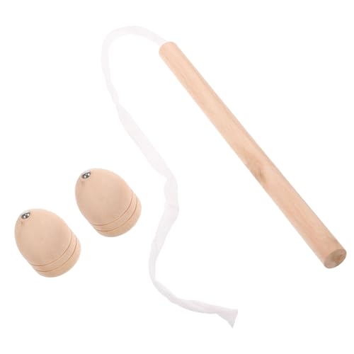 BESPORTBLE 1Satz Holz Gyroskop Traditionelles Tragbares Kinderspielzeug Für Erwachsene Nostalgisches Rotierendes Top Aus Holz Für Lernen von BESPORTBLE