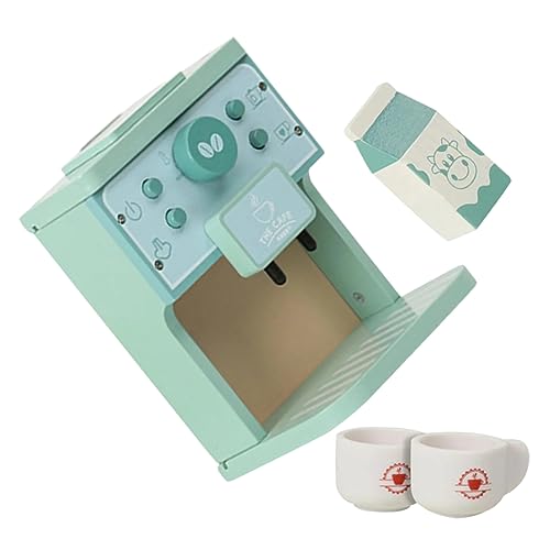 BESPORTBLE 1Satz Holz Kaffeemaschine Spielset Realistisches Spielküchen Zubehör Für Kreatives Rollenspiel Fördert Feinmotorik Und Kreativität Für Jungen Und Jahren von BESPORTBLE