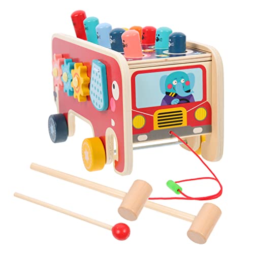BESPORTBLE 1Satz Holz Klopfspielzeug Für Bunter Elefant Mit Musik Montessori Lernspielzeug Motorik Und Kommunikation Sicheres Und Langlebiges Percussion Für Kleinkinder von BESPORTBLE