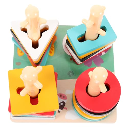BESPORTBLE 1Satz Holz Lernspielzeug Für Pädagogisches Puzzle Für Formen Und Farben Für Vorschule Und Kreative Aktivitäten BESPORTBLE 1Satz Holz Lernspielzeug Für Pädagogisches Puzzle Für Formen Und Farben Für Vorschule Und Kreative Aktivitäten von BESPORTBLE