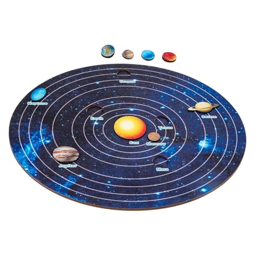 BESPORTBLE 1Satz Holz Puzzle Sonnensystem für Pädagogisches Raumspielzeug Planetenwissen und Farben Interaktive Eltern Junge Mädchen Spiele für Sicheres Lernen BESPORTBLE 1Satz Holz Puzzle Sonnensystem für Pädagogisches Raumspielzeug Planetenwissen und Farben Interaktive Eltern Junge Mädchen Spiele für Sicheres Lernen von BESPORTBLE