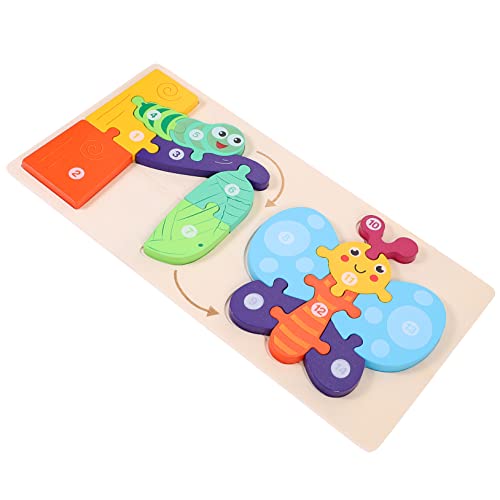 BESPORTBLE 1Satz Holz Puzzle Tiere Für Kindergarten Lernspielzeug Kognitiven Fähigkeiten Für Ab Jahr Bildungsrätsel Für Kreatives von BESPORTBLE