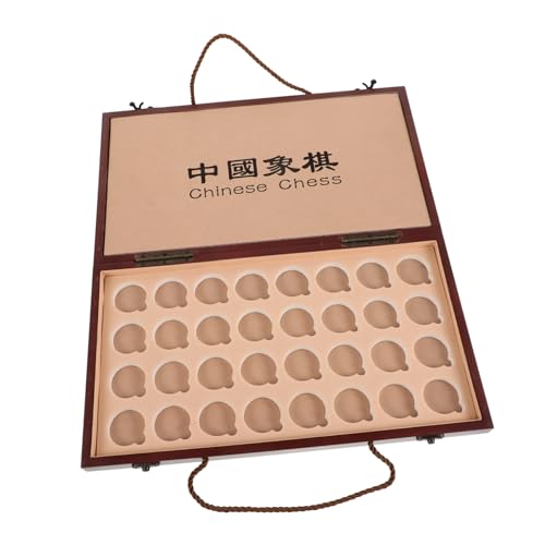 BESPORTBLE 1Satz Holz Schachbrett Aufbewahrungsbox Tragbares Reisespiel Mit Interaktives Schach Für Erwachsene Und Langlebiges Design Optimales Spielerlebnis von BESPORTBLE