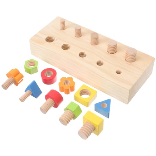 BESPORTBLE 1Satz Holz Schraubenspielzeug für Frühes Lernspielzeug Motorik und Farberkennung mit Vielfältigen und Kreativen Designs für Jungen BESPORTBLE 1Satz Holz Schraubenspielzeug für Frühes Lernspielzeug Motorik und Farberkennung mit Vielfältigen und Kreativen Designs für Jungen von BESPORTBLE