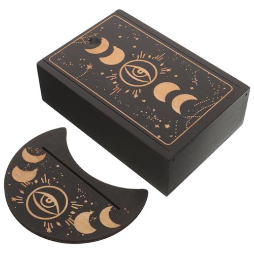 BESPORTBLE 1Satz Holz Tarotkartenbox Mit Aufbewahrung Für Tarotkarten Spielkartenhalter Altarständer Leicht Und Tragbar Exquisite Verarbeitung Für Tarot Wahrsagerei von BESPORTBLE