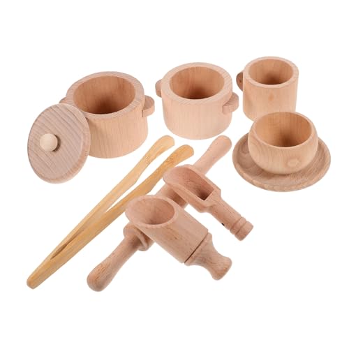 BESPORTBLE 1Satz Holz Teeparty Set für Kleinkinder Teiliges Teeservice für Kleine Kreatives für Rollenspiele Robustes Holzspielzeug für Nachmittagstee und Fantasievolles BESPORTBLE 1Satz Holz Teeparty Set für Kleinkinder Teiliges Teeservice für Kleine Kreatives für Rollenspiele Robustes Holzspielzeug für Nachmittagstee und Fantasievolles von BESPORTBLE