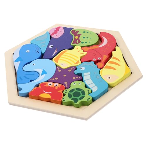 BESPORTBLE 1Satz Holz Tierdesign Puzzle Für Kleinkinder Kreatives Intelligentes Puzzlespielzeug Mit Cartoon Tiermotiven Geometrische Formen Teile Für Tieren BESPORTBLE 1Satz Holz Tierdesign Puzzle Für Kleinkinder Kreatives Intelligentes Puzzlespielzeug Mit Cartoon Tiermotiven Geometrische Formen Teile Für Tieren von BESPORTBLE
