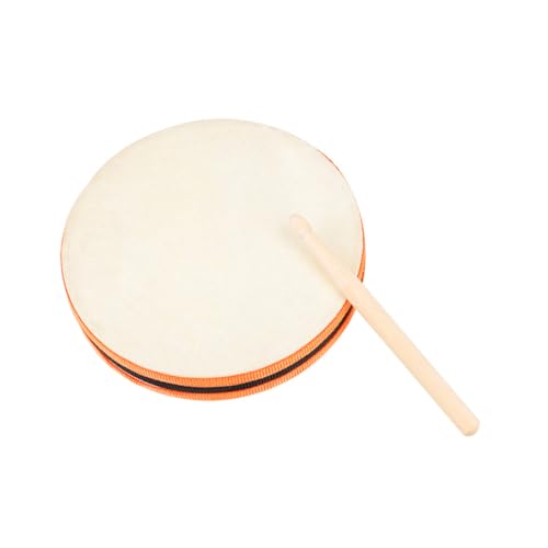 BESPORTBLE 1Satz Holz Trommelspielzeug Für Musikinstrument Handtrommel Mit Schaffell Fördert Frühe Entwicklung Für Kleinkinder Und Jungen von BESPORTBLE