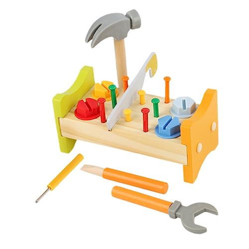 BESPORTBLE 1Satz Holz Werkzeugkoffer für Pädagogisches Hammerspielzeug mit Hammer Fördert Kreative Entwicklung und Geschicklichkeit Gestaltung für Jungen BESPORTBLE 1Satz Holz Werkzeugkoffer für Pädagogisches Hammerspielzeug mit Hammer Fördert Kreative Entwicklung und Geschicklichkeit Gestaltung für Jungen von BESPORTBLE