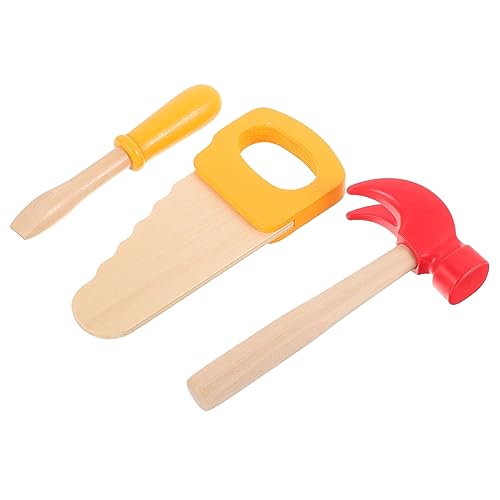 BESPORTBLE 1Satz Holz Werkzeugspielzeug Set Teiliges Hammerspielzeug Mit Hammer Säge Und Schraubendreher Für Kreatives Und Motorische Für Ab Jahren von BESPORTBLE
