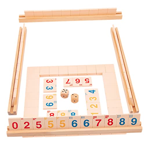 BESPORTBLE 1Satz Holz Würfelspiel für Erwachsene Interaktives Brettspiel für Spieler mit Tragbarem Design für Familien und Freundestreffen Gesellige Abende und Entspannte von BESPORTBLE
