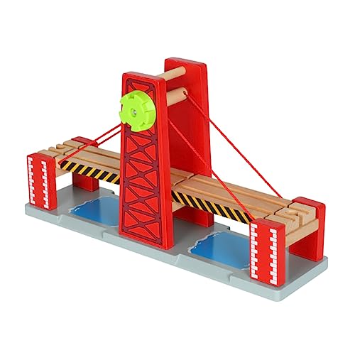 BESPORTBLE 1Satz Holzbahn Überführung Brücke Kompatibel Mit Holzspielzeug DIY Track Modellspielzeug Für Jahren Kreatives Spielvergnügen Mit Holzbahngleisen von BESPORTBLE