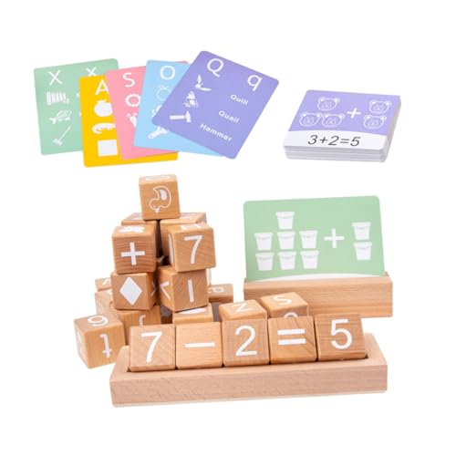 BESPORTBLE 1Satz Holzbausteine Für Zahlenkognitive Blöcke Aus Umweltfreundlichem Holz Sicheres Und Langlebiges Für Kreative Lernspiele Für Vorschule Und Kindergarten von BESPORTBLE