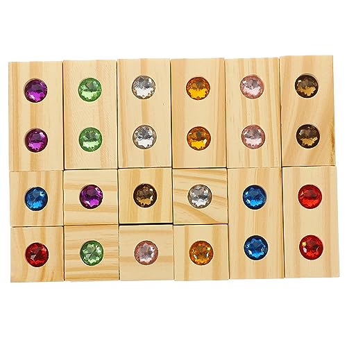 BESPORTBLE 1Satz Holzbausteine mit Edelstein Einlagen Konstruktionsspielzeug für Farberkennung Feinmotorik und Kreativität Teile für Eltern Spiele BESPORTBLE 1Satz Holzbausteine mit Edelstein Einlagen Konstruktionsspielzeug für Farberkennung Feinmotorik und Kreativität Teile für Eltern Spiele von BESPORTBLE