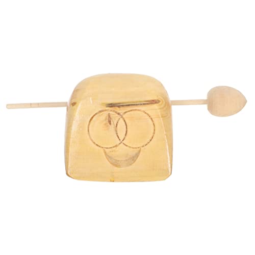 BESPORTBLE 1Satz Holzfisch Tempelblock Mit Schlägel Percussion Instrument Aus Massivem Kiefernholz Für Musikalische Früherziehung Und Kreatives von BESPORTBLE