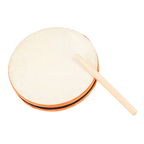 BESPORTBLE 1Satz Holzhandtrommel für Seitige Musikinstrument Fördert Hörfähigkeit und Musikalität Lernspielzeug für Frühe Bildung Robust und Klangvoll von BESPORTBLE