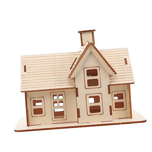 BESPORTBLE 1Satz Holzhaus Puzzle DIY Modellbausatz für Kreative Bastler Leicht Zusammenzubauen Langlebig und für Weihnachten oder Geburtstage für BESPORTBLE 1Satz Holzhaus Puzzle DIY Modellbausatz für Kreative Bastler Leicht Zusammenzubauen Langlebig und für Weihnachten oder Geburtstage für von BESPORTBLE