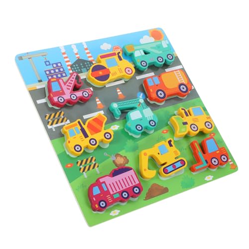 BESPORTBLE 1Satz Holzpuzzle Für Kleinkinder Lernspielzeug Mit Geometrischen Formen Pädagogisches Steckspiel Für Jahren Fördert Hand Auge Koordination Und Kreatives Sicheres von BESPORTBLE