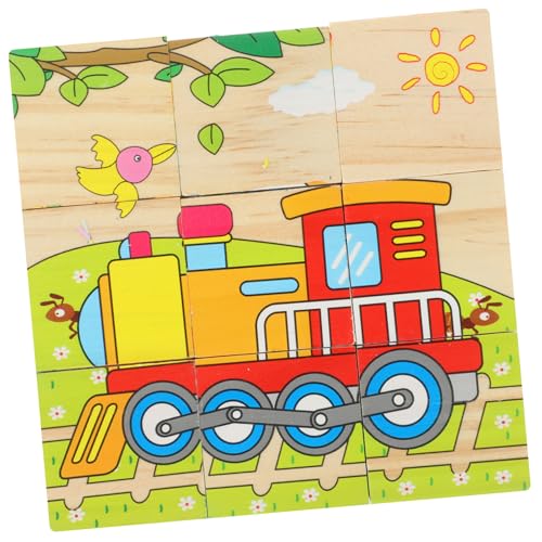 BESPORTBLE 1Satz Holzpuzzle Für Kleinkinder Teiliges Mit Verkehrsmotiven Fördert Die Hand Augen Koordination Und Kreative Für Ab Jahr Sicher Mit Glatten Kanten von BESPORTBLE