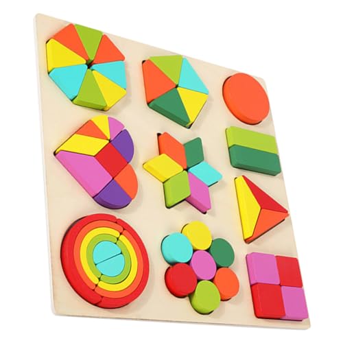 BESPORTBLE 1Satz Holzpuzzle Regenbogen Geometrieformen Pädagogisches Kognitive Für BAU Und Lernspiele Jahren BESPORTBLE 1Satz Holzpuzzle Regenbogen Geometrieformen Pädagogisches Kognitive Für BAU Und Lernspiele Jahren von BESPORTBLE