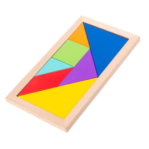 BESPORTBLE 1Satz Holzpuzzle Teiliges Montessori Problemlösungsfähigkeiten Kreative Denkfähigkeit für Farberkennung und Praktische Fähigkeiten Langlebiges von BESPORTBLE