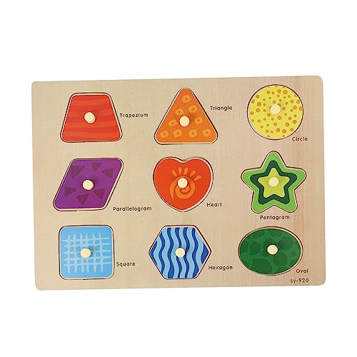 BESPORTBLE 1Satz Holzpuzzle für Pädagogisches mit Cartoon Motiven Fördert Kognitive Fähigkeiten und Hand Augen Koordination Tragbar und Langlebig für Kreative Lernspiele von BESPORTBLE