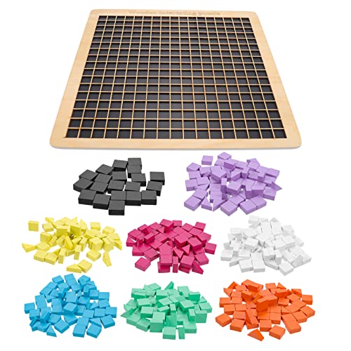 BESPORTBLE 1Satz Holzpuzzle mit Mosaikblöcken für Lernspielzeug Kreativität und Motorik für Eltern Junge Mädchen Interaktion Montessori von BESPORTBLE