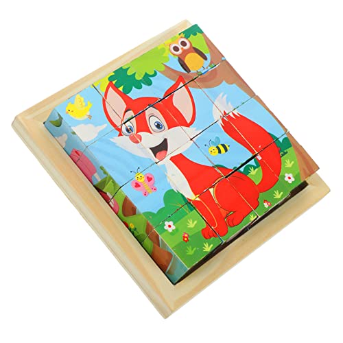 BESPORTBLE 1Satz Holzrätsel Für Kleinkinder Teile Tierpuzzle Mit Panda Lernspielzeug Für Kleinkinder Pädagogisches Puzzle Für Kleine von BESPORTBLE