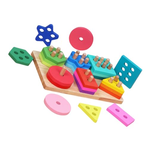 BESPORTBLE 1Satz Holzsortierblöcke für Kleinkinder Geometrische Formen Stapelspielzeug für Montessori Lernspielzeug Feinmotorik und Hand Augen Koordination BESPORTBLE 1Satz Holzsortierblöcke für Kleinkinder Geometrische Formen Stapelspielzeug für Montessori Lernspielzeug Feinmotorik und Hand Augen Koordination von BESPORTBLE