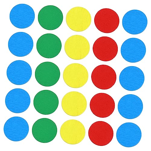 BESPORTBLE 1Satz Holzspielchips für Brettspiele und Belohnungssysteme Langlebig und Vielseitig Einsetzbar Motiviert Beim von BESPORTBLE
