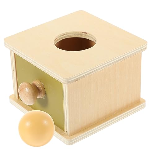 BESPORTBLE 1Satz Holzspielzeug Box mit Objektpermanenz für Pädagogisches Lernspielzeug Formanpassungsfähigkeiten für Frühe Erziehung von BESPORTBLE