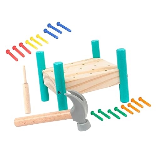 BESPORTBLE 1Satz Holzspielzeug Klopfspielzeug Für Pädagogisches Zur Frühkindlichen Der Farberkennung Und Motorik Farben Für Kleine von BESPORTBLE